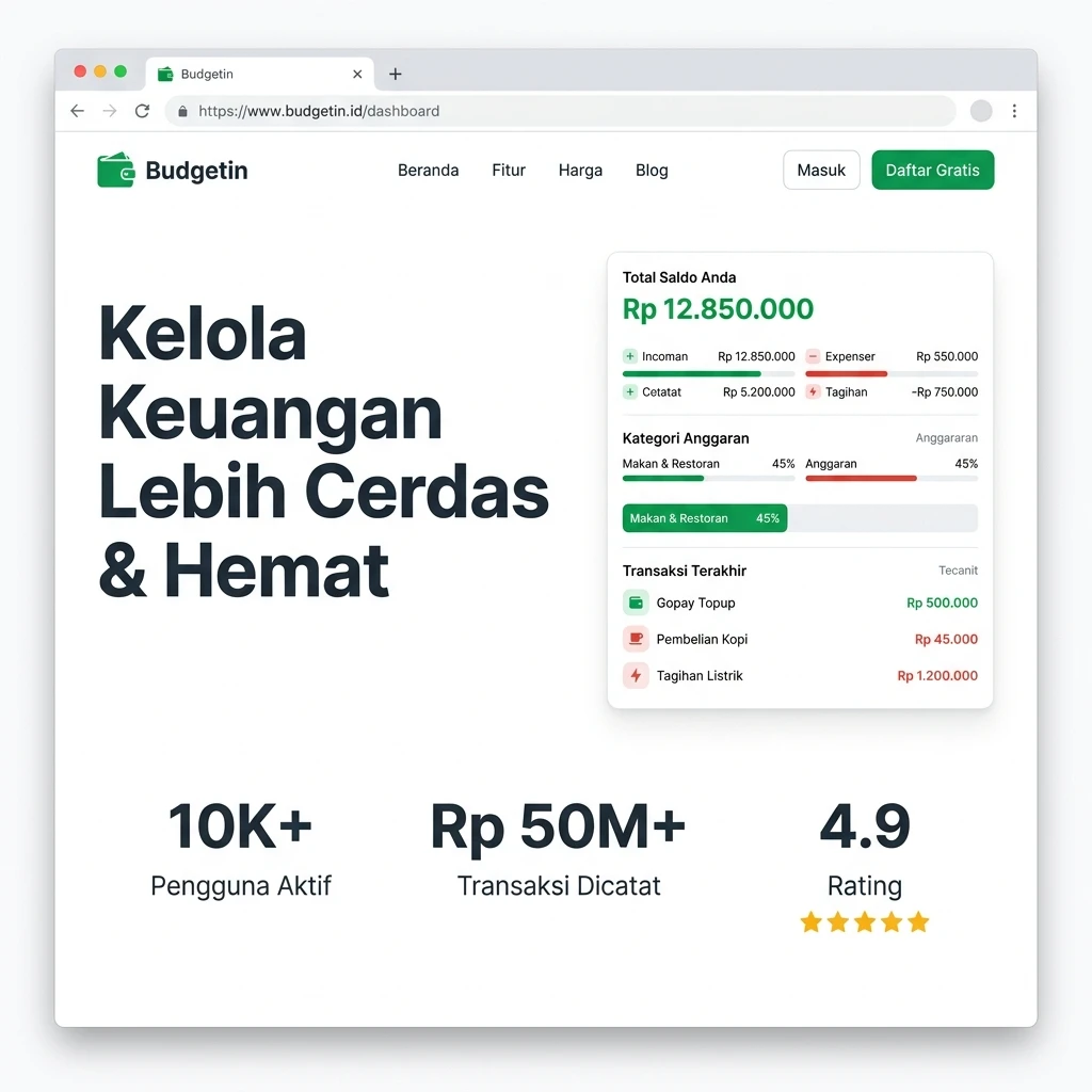 Budgetin - Aplikasi Manajemen Keuangan